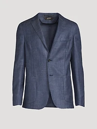 Wool Silk And Linen Jacket