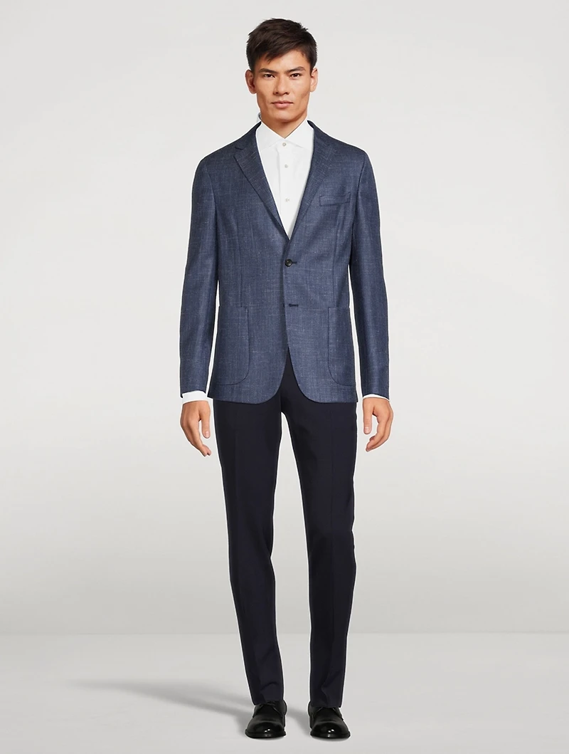 Wool Silk And Linen Jacket
