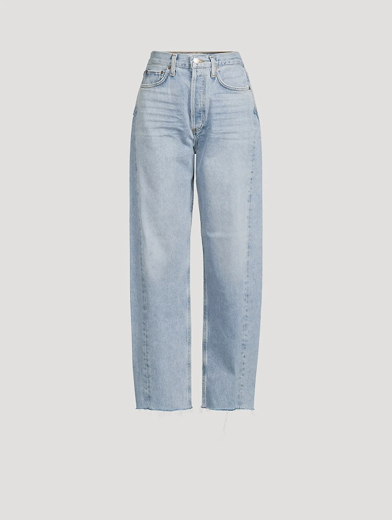Luna Pieced High-Rise Tapered Jeans