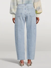 Luna Pieced High-Rise Tapered Jeans