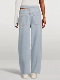 Broken Waistband Straight-Leg Jeans