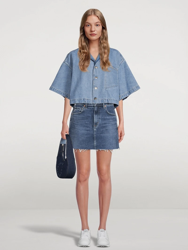 Beatnik Denim Mini Skirt