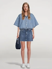 Beatnik Denim Mini Skirt