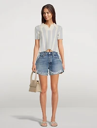 Parker Long Denim Shorts