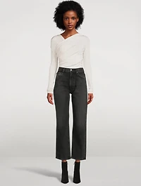 Mellery High-Waisted Straight Jeans