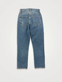 Riley High-Rise Straight-Leg Cropped Jeans