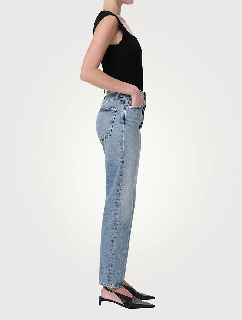 90s Pinch Waist Straight Jeans