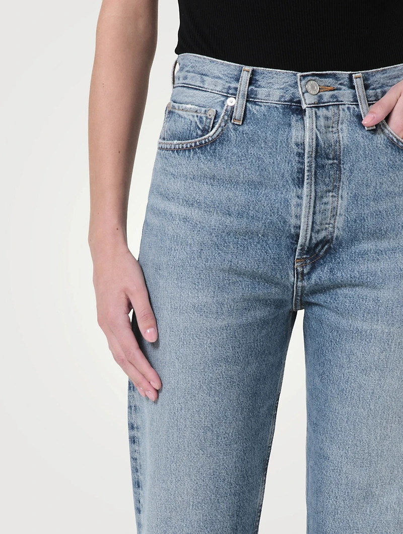 90s Pinch Waist Straight Jeans