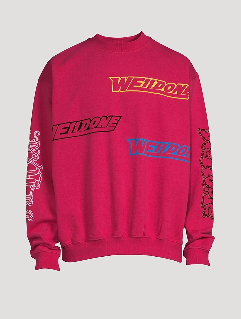 Cotton Sweatshirt With Side Logo