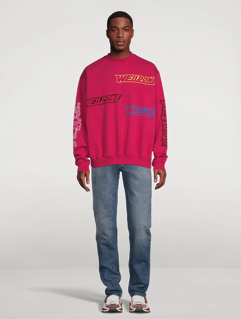 Cotton Sweatshirt With Side Logo
