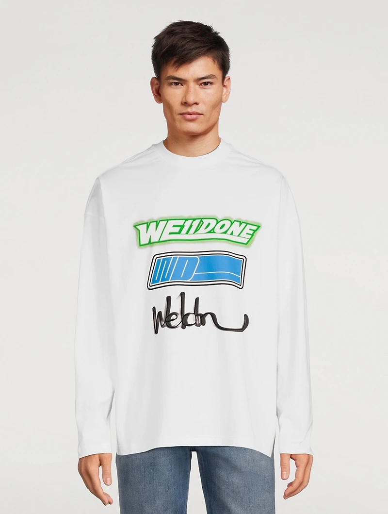 Cotton Long-Sleeve T-Shirt With Logo