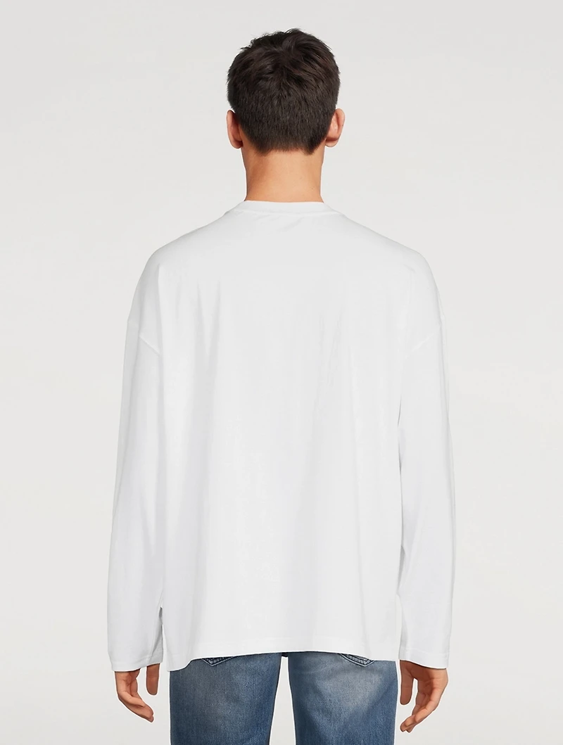 Cotton Long-Sleeve T-Shirt With Logo