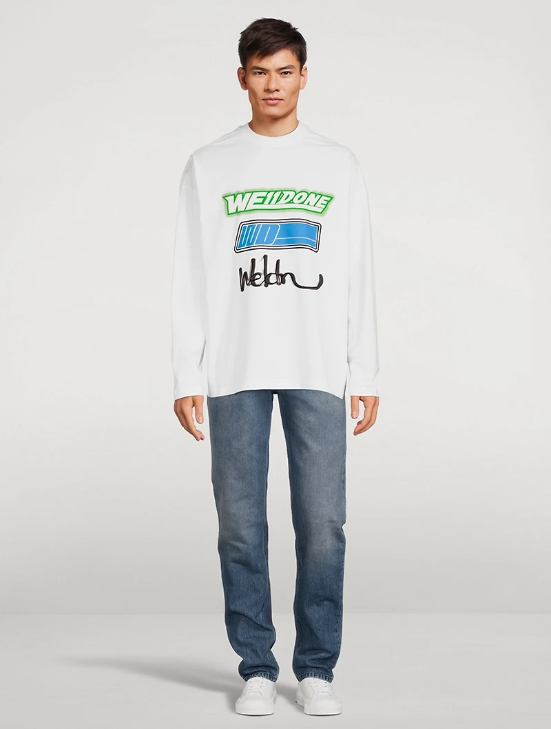 Cotton Long-Sleeve T-Shirt With Logo