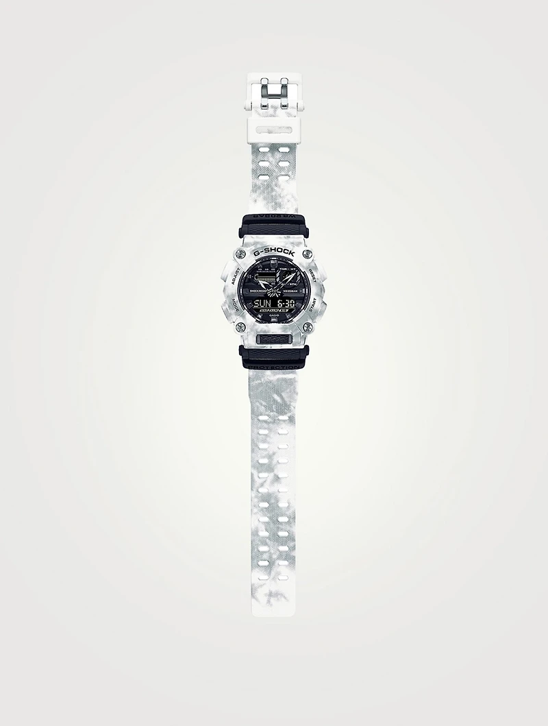 G Shock Snow Camo Analog Digital Resin Strap Watch