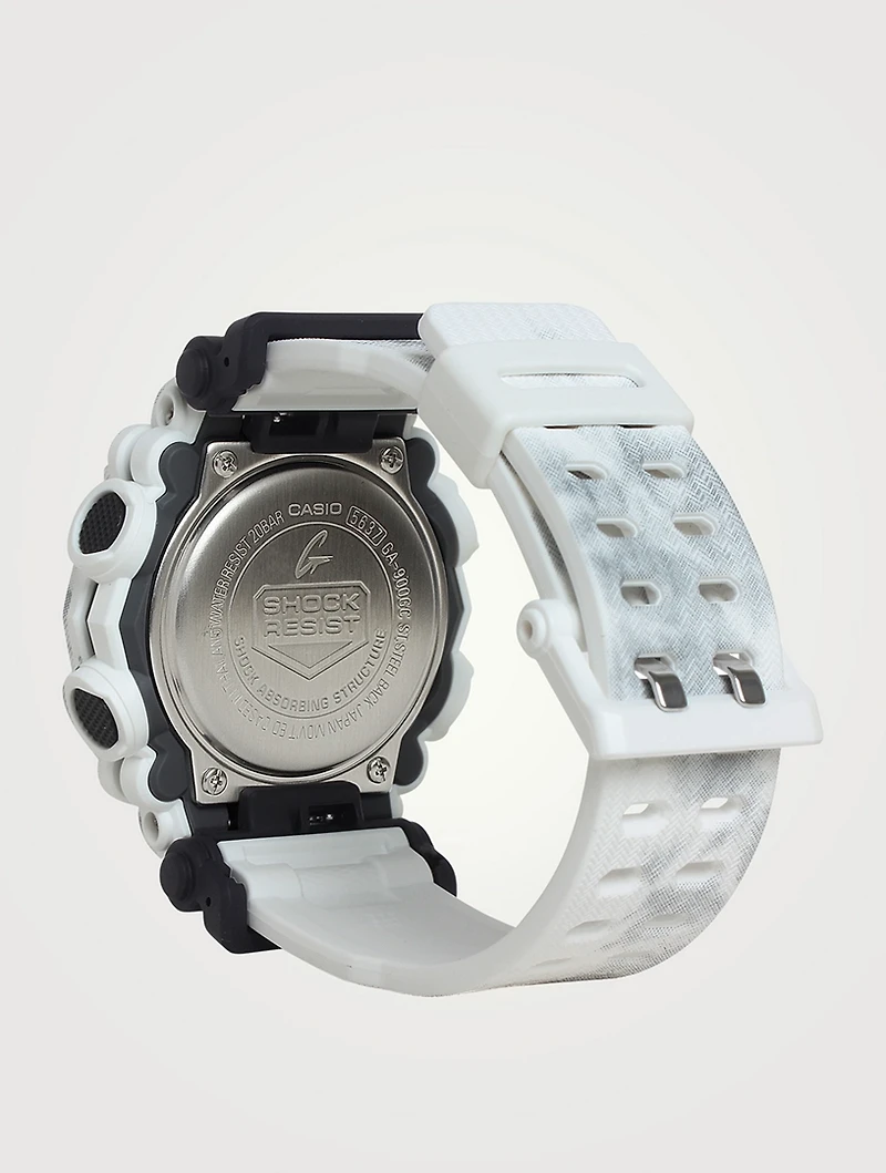 G Shock Snow Camo Analog Digital Resin Strap Watch