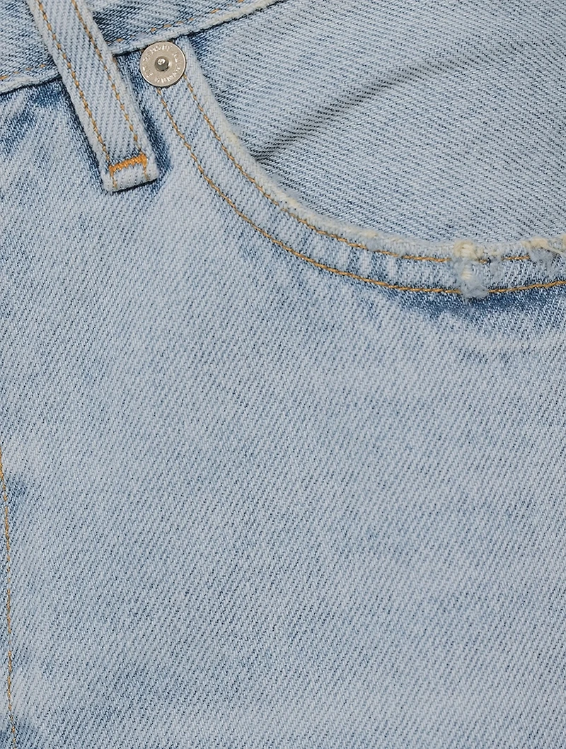 Bria Re-Worked Denim Midi Skirt