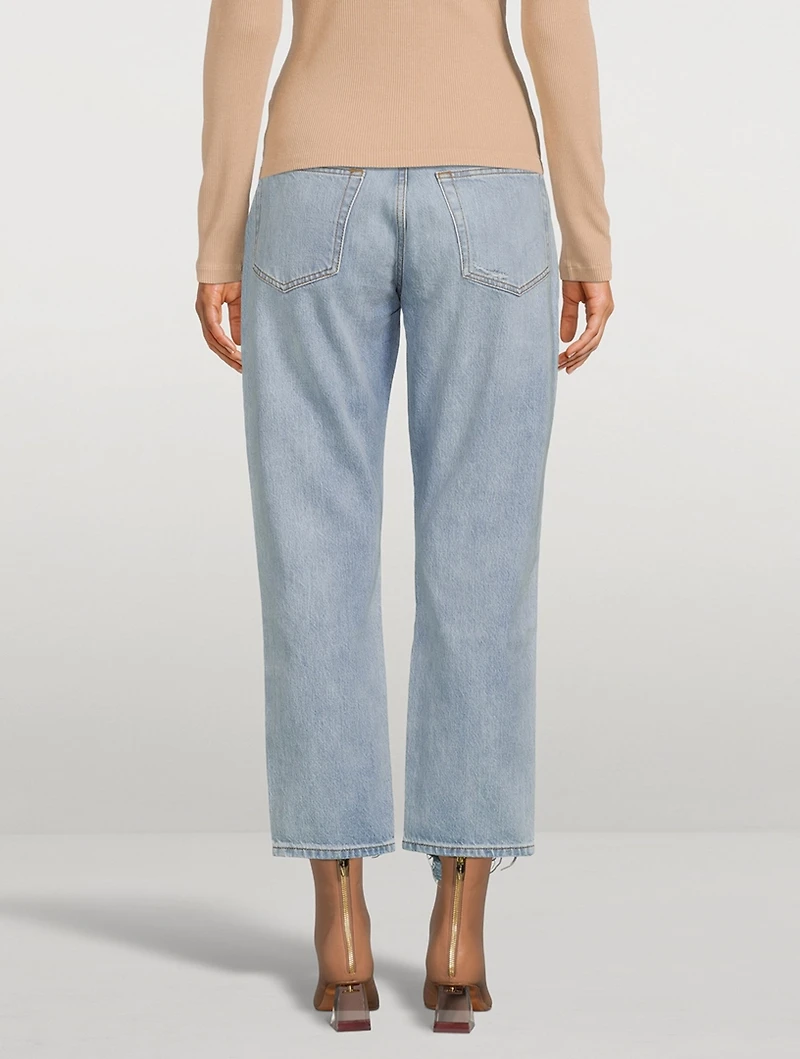 Le Original Distressed Straight Jeans