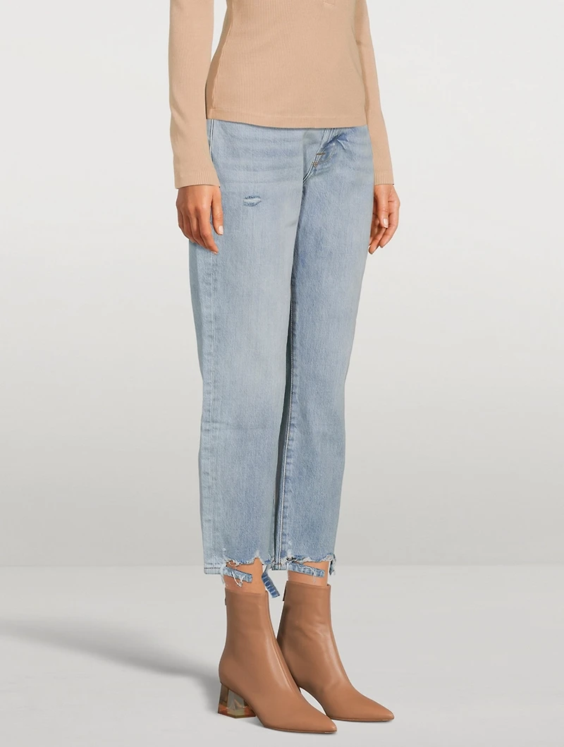 Le Original Distressed Straight Jeans