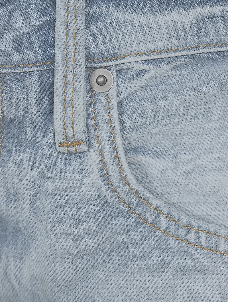 Le Original Distressed Straight Jeans