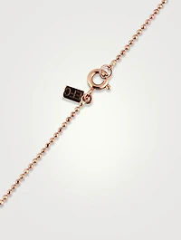 14K Rose Gold Faceted Chain Necklace