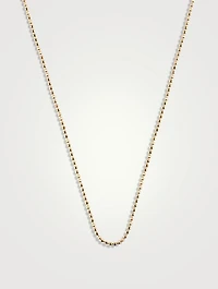 14K Gold Faceted Chain Necklace