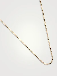 14K Gold Faceted Chain Necklace