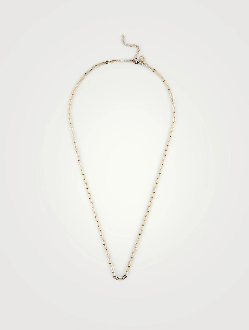 14K Gold Mini Link Necklace