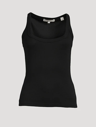 Pima Cotton Scoop Neck Tank Top