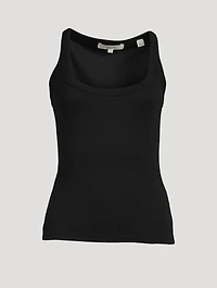 Pima Cotton Scoop Neck Tank Top