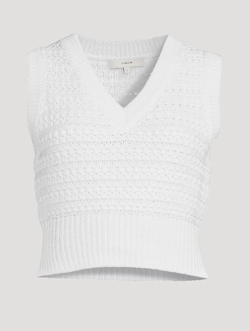 Tuck Stitch Organic Cotton Vest