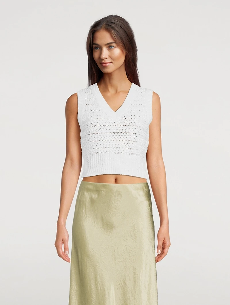 Tuck Stitch Organic Cotton Vest