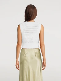 Tuck Stitch Organic Cotton Vest