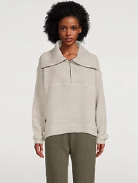 Restful Boucle Half-Zip Sweatshirt