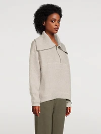 Restful Boucle Half-Zip Sweatshirt