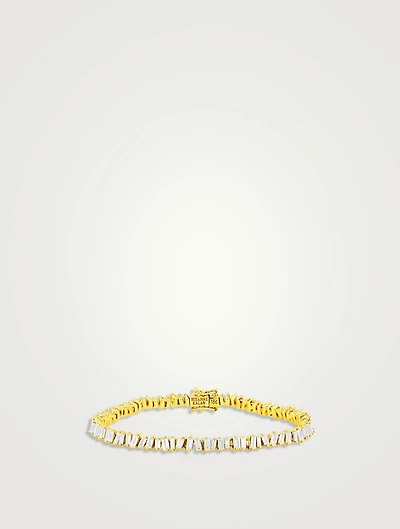Fireworks 18K Gold Tennis Bracelet With Diamonds