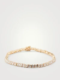 Mini Fireworks 18K Rose Gold Tennis Bracelet With Diamonds
