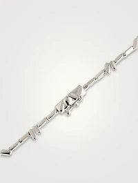 Fireworks 18K White Gold Zig-Zag Tennis Necklace With Diamonds