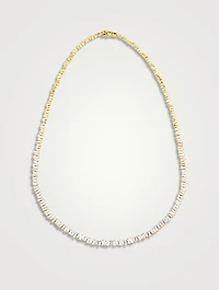 Fireworks 18K Gold Tennis Necklace With Diamonds