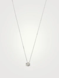 One-Of-A-Kind 18K White Gold Pendant Necklace With Diamonds