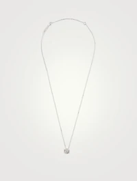 One-Of-A-Kind 18K White Gold Pendant Necklace With Diamonds
