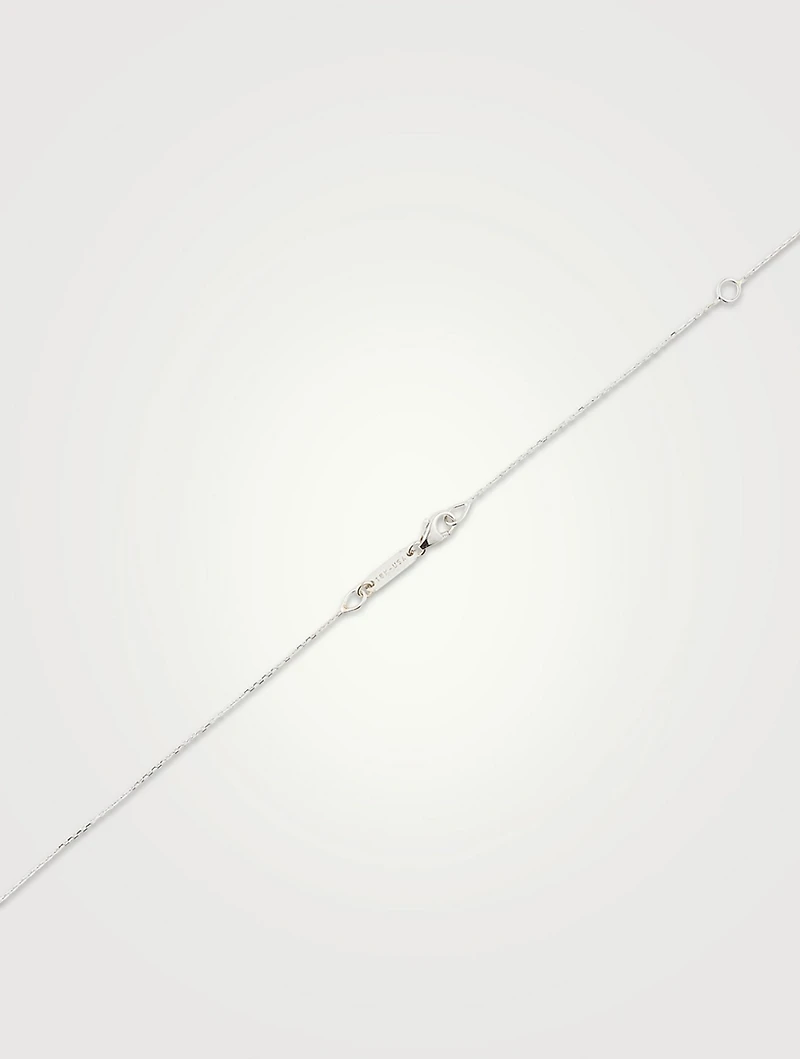 One-Of-A-Kind 18K White Gold Pendant Necklace With Diamonds