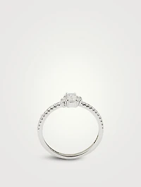 One-Of-A-Kind 18K White Gold Diamond Ring