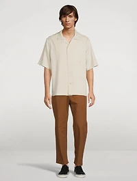 Bill Cotton Slim-Fit Pants