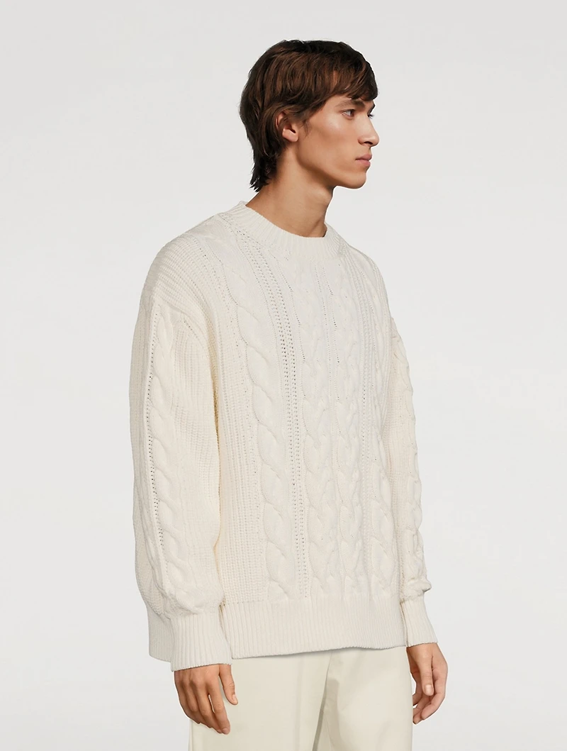 Cure Cotton Cable-Knit Sweater