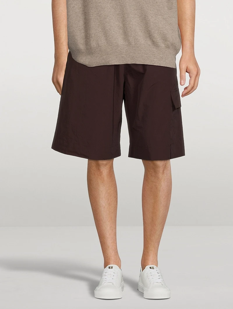 Column Belted Cargo Shorts