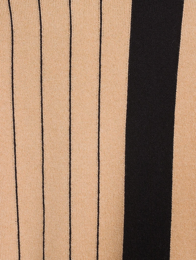 Stripe Jacquard Cashmere Sweater
