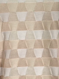 Trapezoid Jacquard Silk Sweater