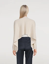 Cropped Bouclé Cape