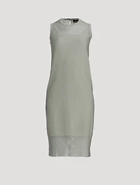 Silk Cotton Knit Midi Dress