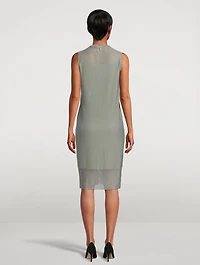 Silk Cotton Knit Midi Dress